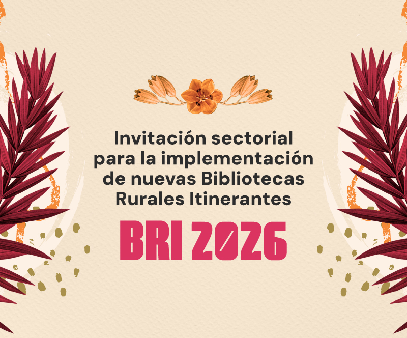 Ya están abiertas las inscripciones para la ‘Invitación sectorial para la implementación de Bibliotecas Rurales Itinerantes 2026’