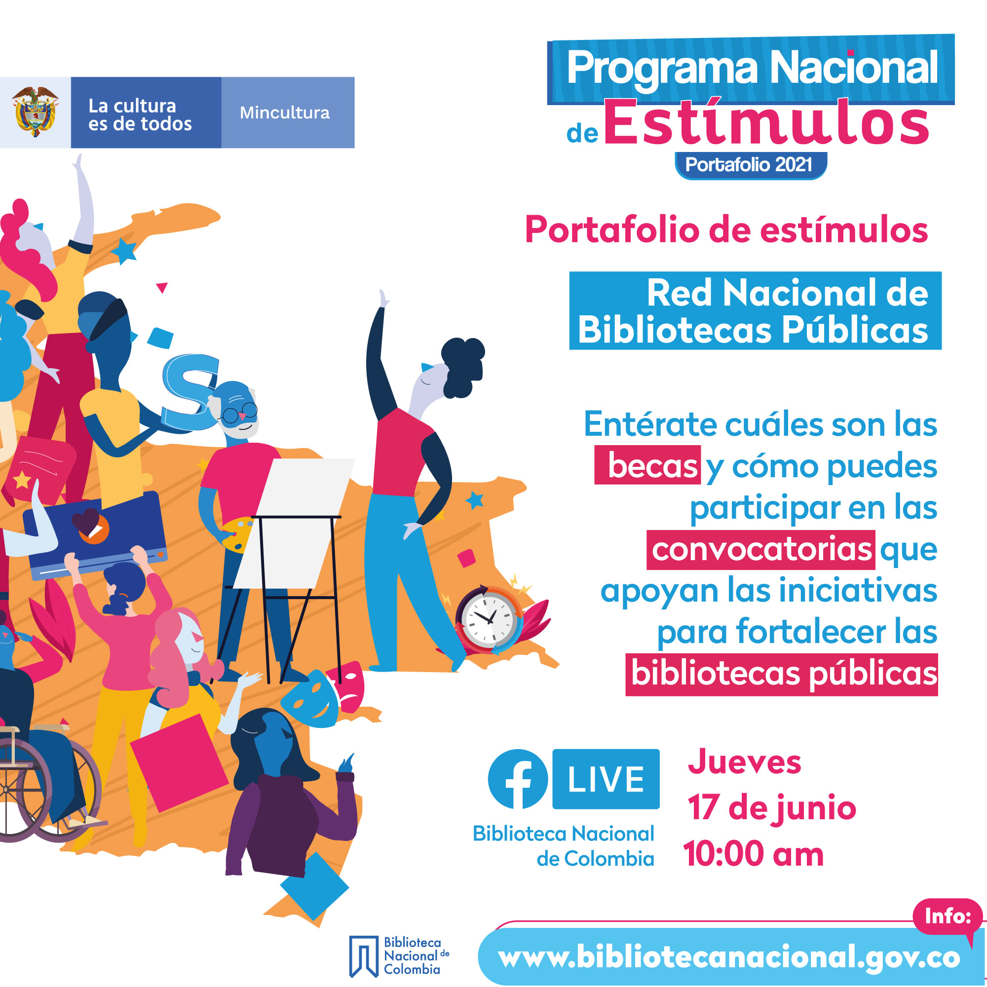 Facebook Live Programa Nacional de Estímulos 2021