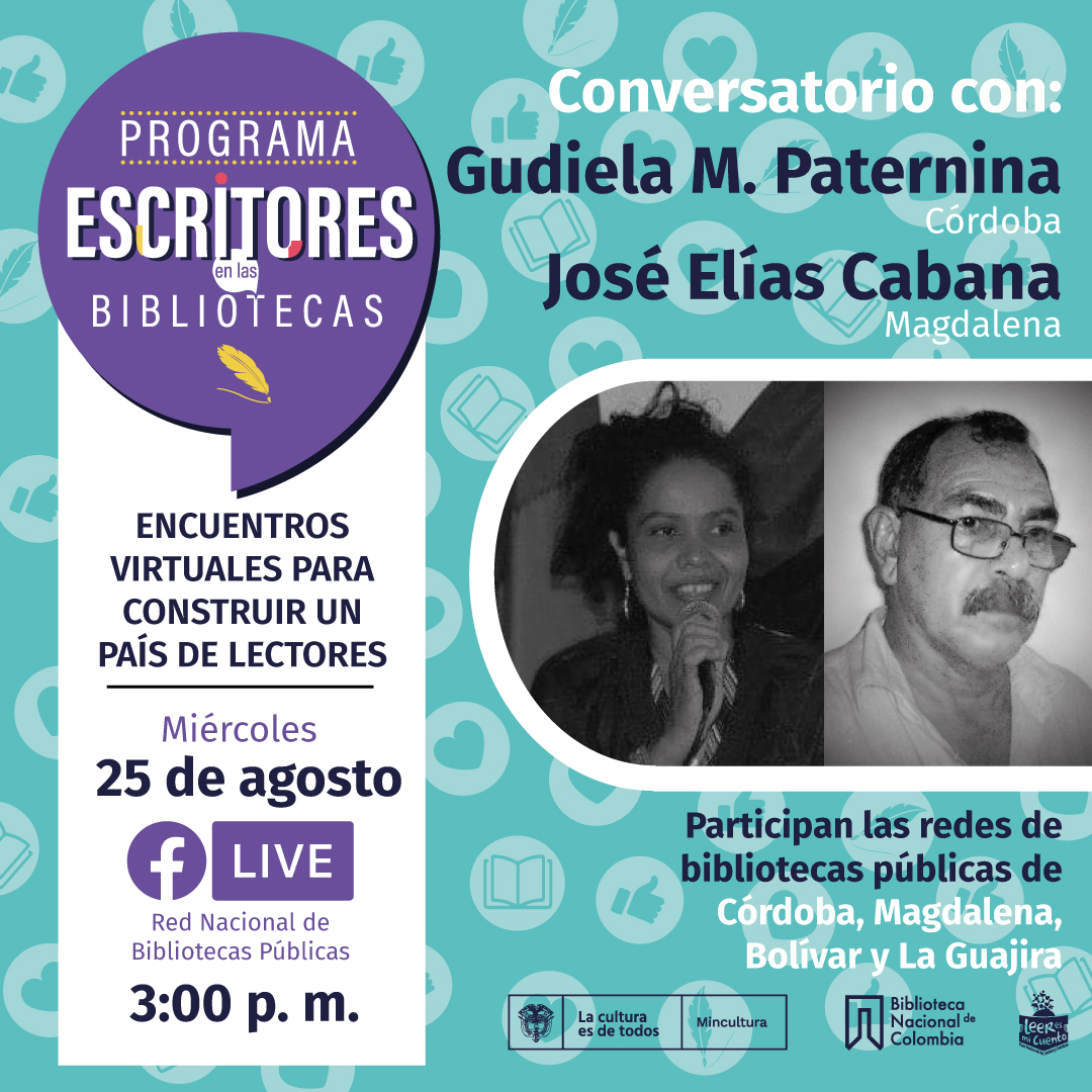 Escritores en Bibliotecas: Gudiela M. Paternina y José Elías Cabana