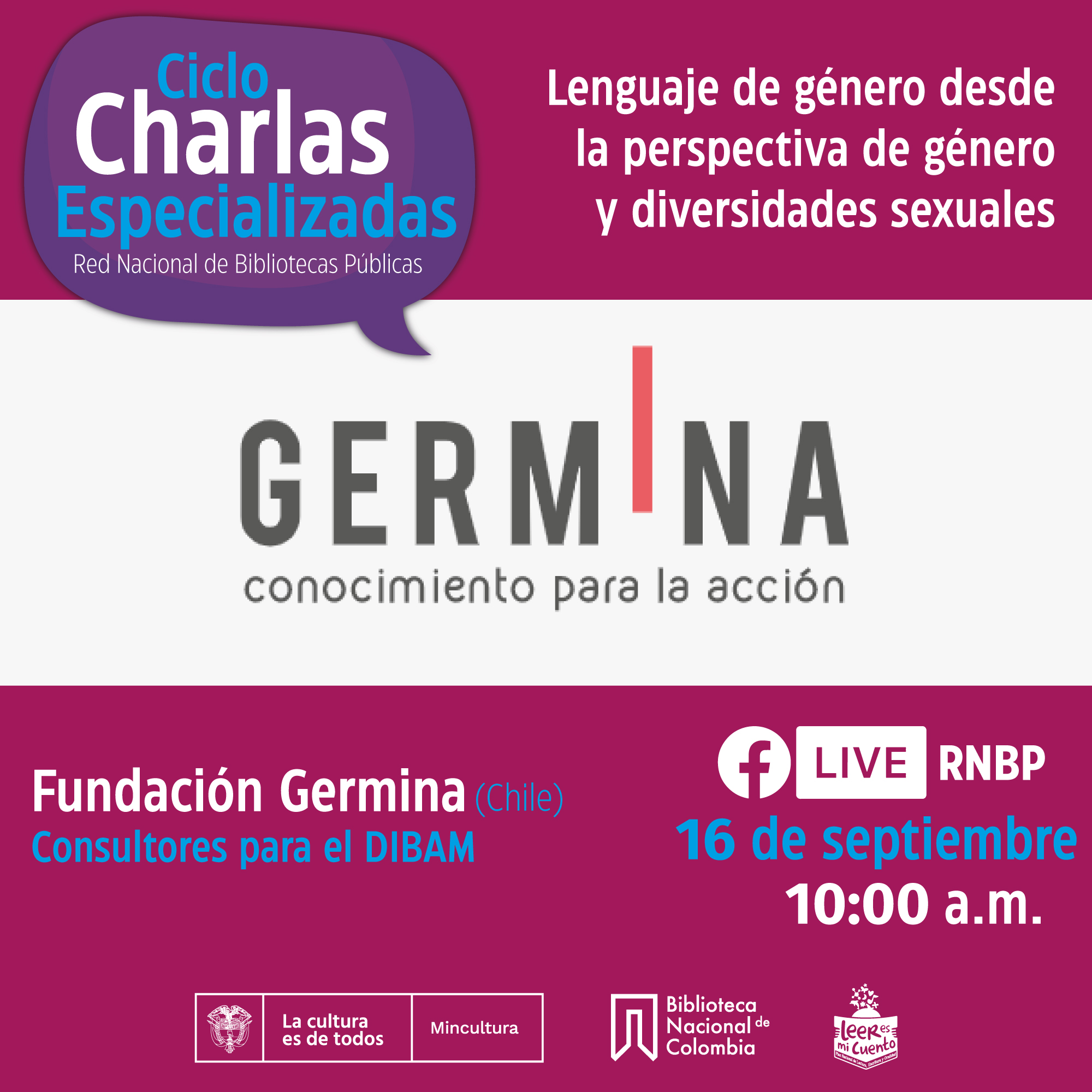Charla: Enfoque de género en bibliotecas públicas  