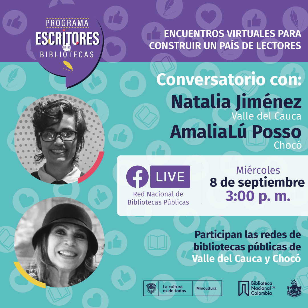 Escritores en las bibliotecas con Natalia Jiménez y AmaliaLú Posso