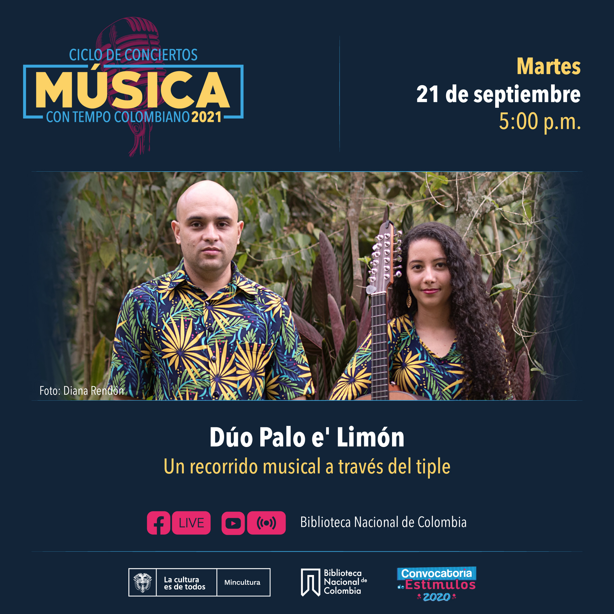 #MúsicaConTempo Concierto de Dúo Palo ‘e limón