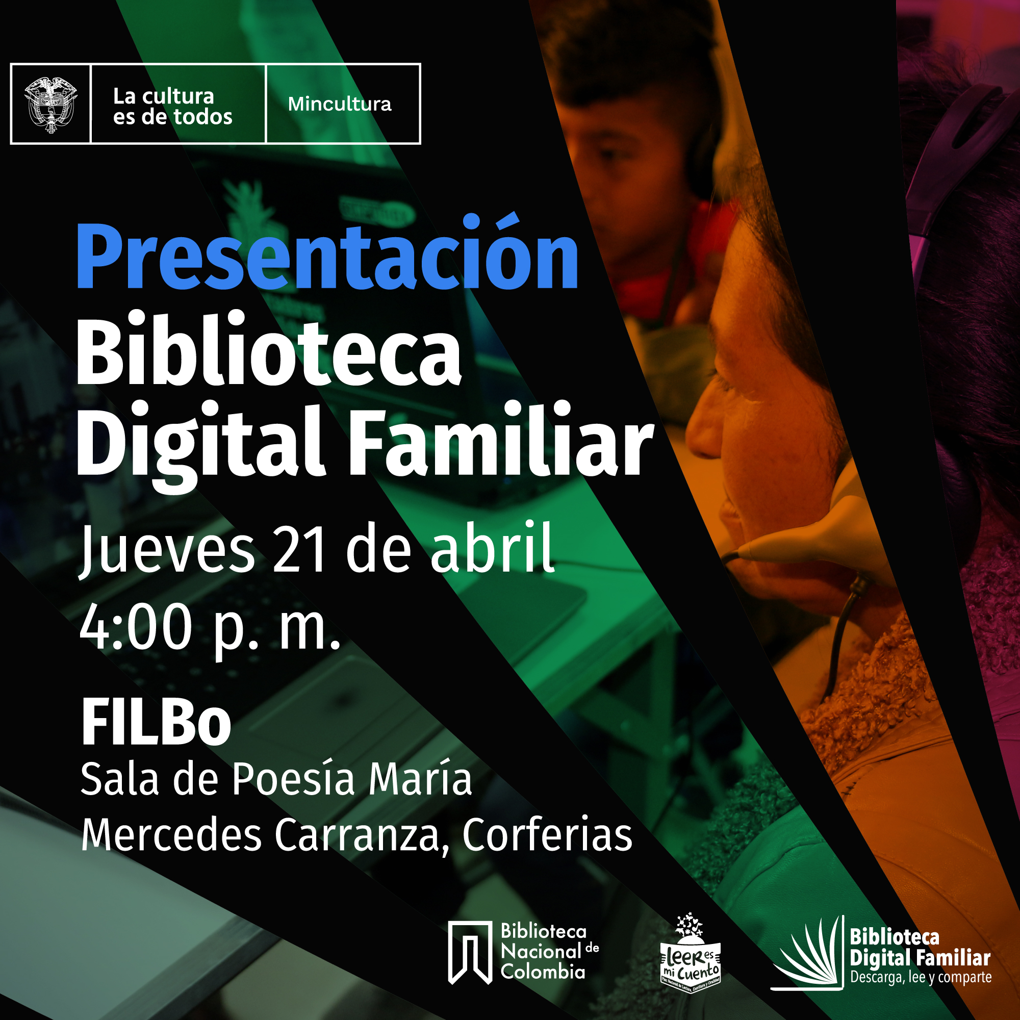 Presentación de la Biblioteca Digital Familiar en la FilBo 2022