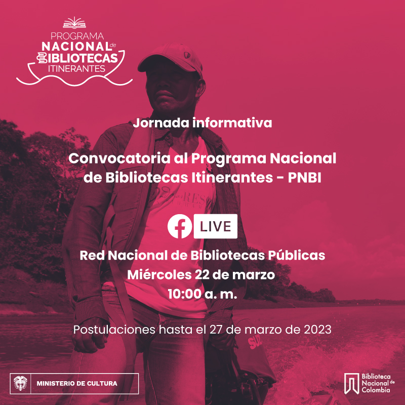 Jornada informativa Programa Nacional de Bibliotecas Itinerantes