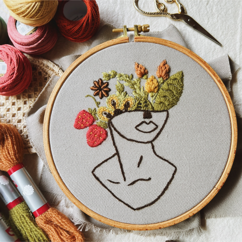 En el taller | Bordado pictórico