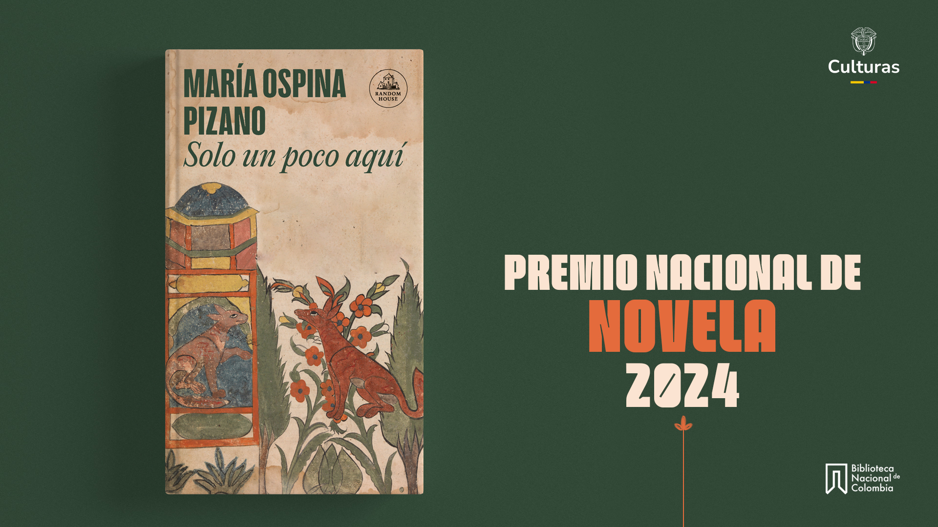 ‘Solo un poco aquí’, de María Ospina Pizano, gana el Premio Nacional de Novela 2024