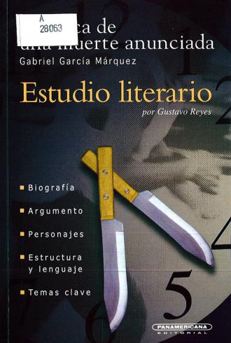 Crónica de una muerte anunciada, Gabriel García Márquez